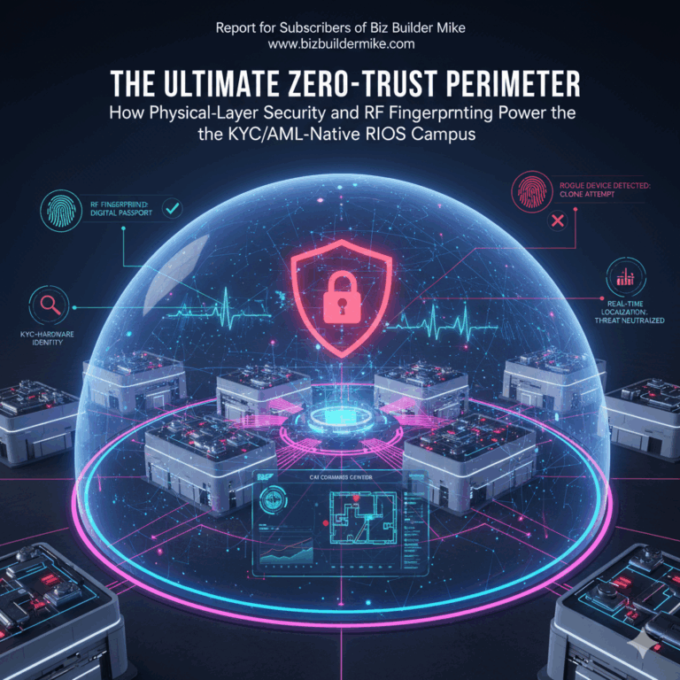 The Ultimate Zero-Trust Perimeter: How Physical-Layer Security and RF Fingerprinting Power the KYC/AML-Native RIOS Campus